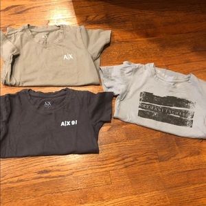 3 Toddler Armani Exchange shirts